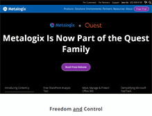 Tablet Screenshot of metalogix.com